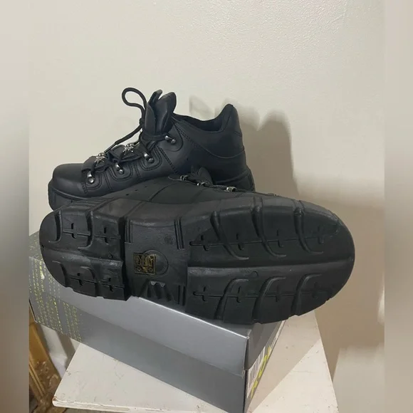 KOI Rimo Core Chunky Black Trainers Goth Rock Sz 9 NIB - Picture 3 of 13
